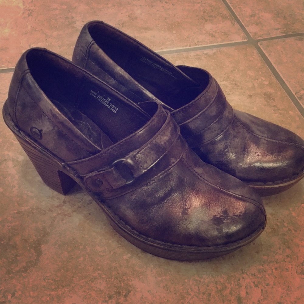 Born Metallic Platform Clog